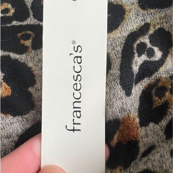 Francesca’s Collection Leopard Print Runched Dress Size XXS - Picture 6 of 11